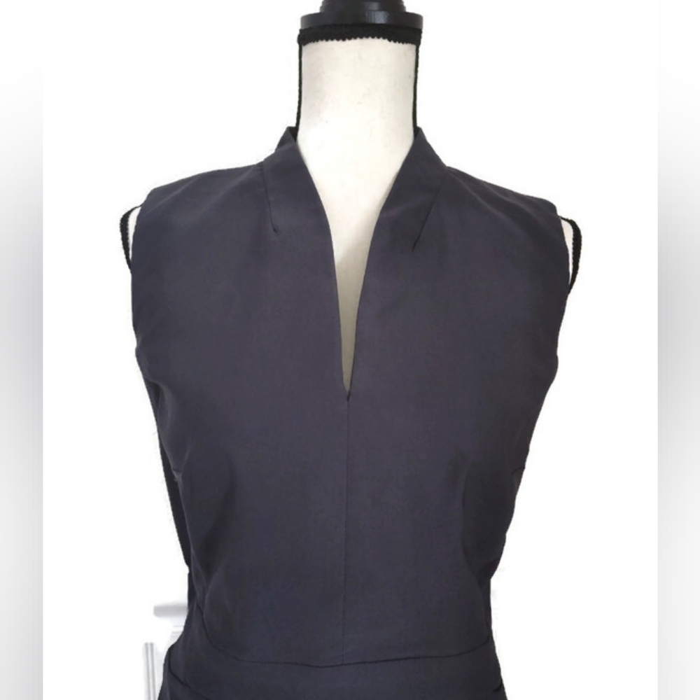TRIBAL Career Event Mid Length Carbon Grey Fitted Dress New! Size 12 / Large - Picture 2 of 4